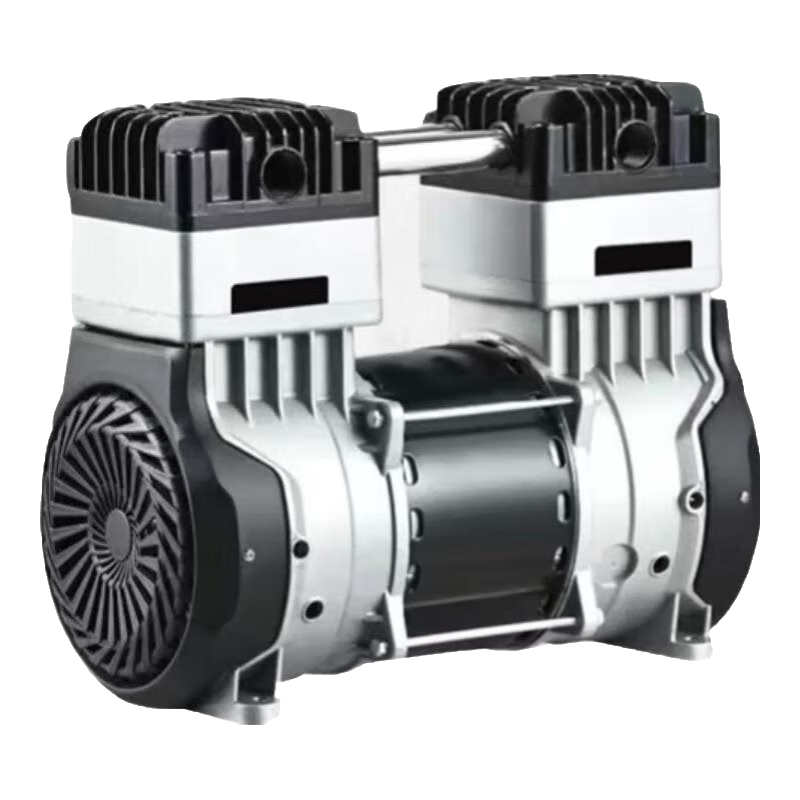 奥突斯无油低音220v电机双缸进气泵轮胎打钉真石藻装修木工家装机头 1200W铜（4级）-机头一年只换不修声大包退