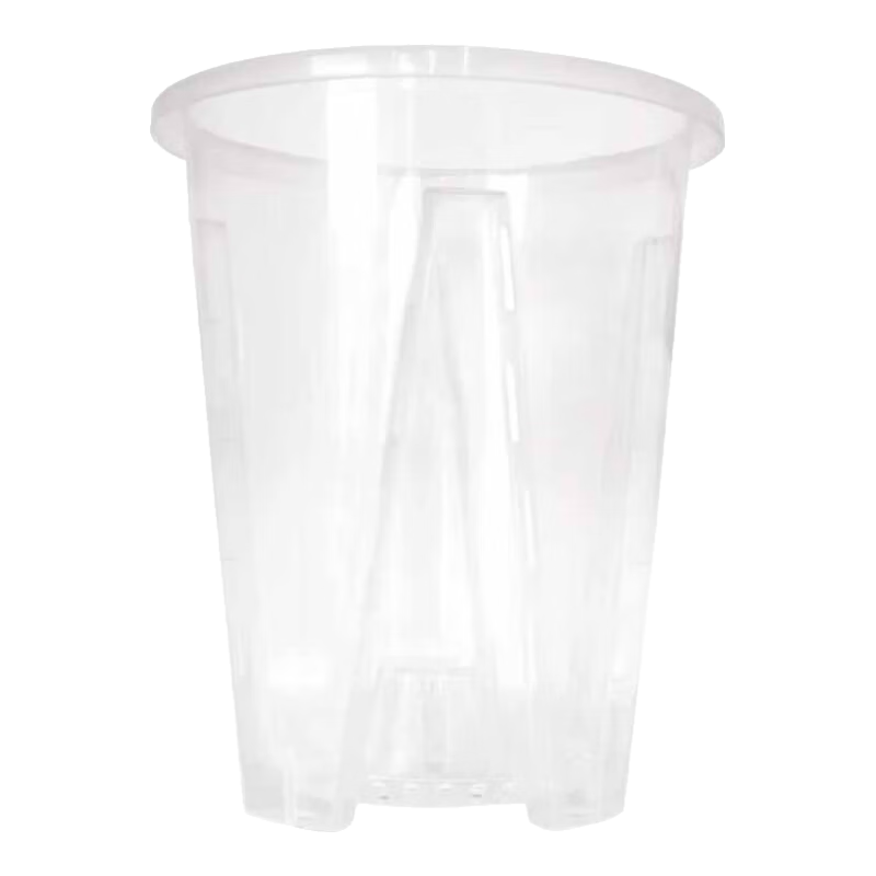 德沃多蝴蝶兰花盆控根盆透明兰花花盆君子兰塑料托盘种菜盆多肉盆景 控根盆口径16cm(含托)