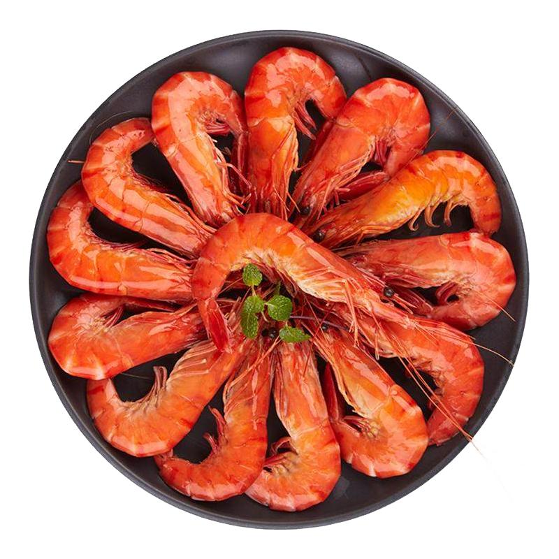 泰国新鲜活熟冻黑虎虾850g规格13/15手掌大