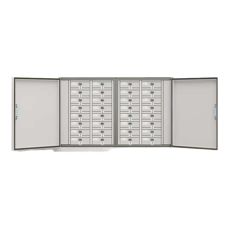  洛来宝 手机信号屏蔽 钢制手机存放柜  （落地款）32格 8层