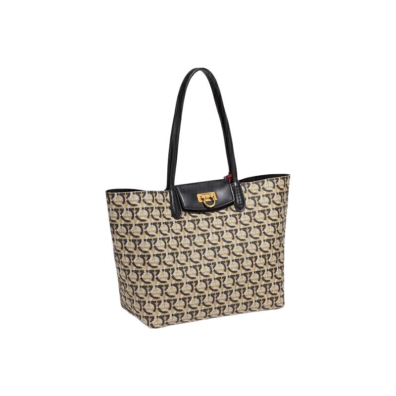 Salvatore Ferragamo 菲拉格慕 GANCINI系列 女士手提饺子包 0726588 多彩色