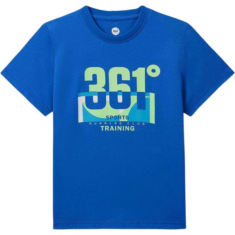  361° 纯棉 儿童短袖T恤