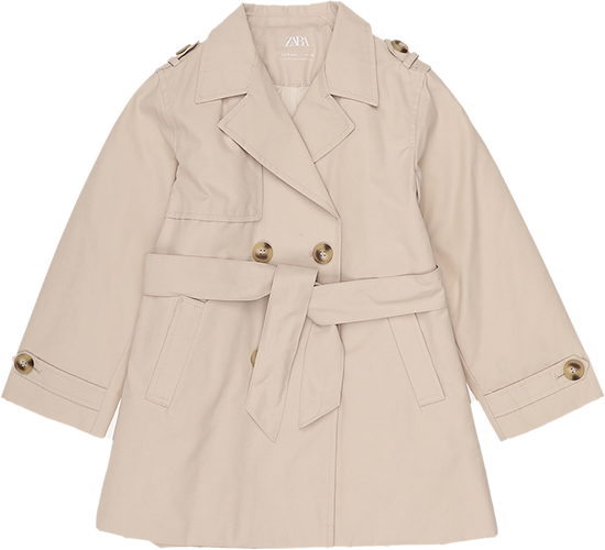  ZARA 英伦风 儿童风衣