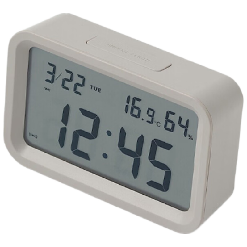  MUJI/無印良品 电子时钟 数字钟灰色 大（无闹钟功能）