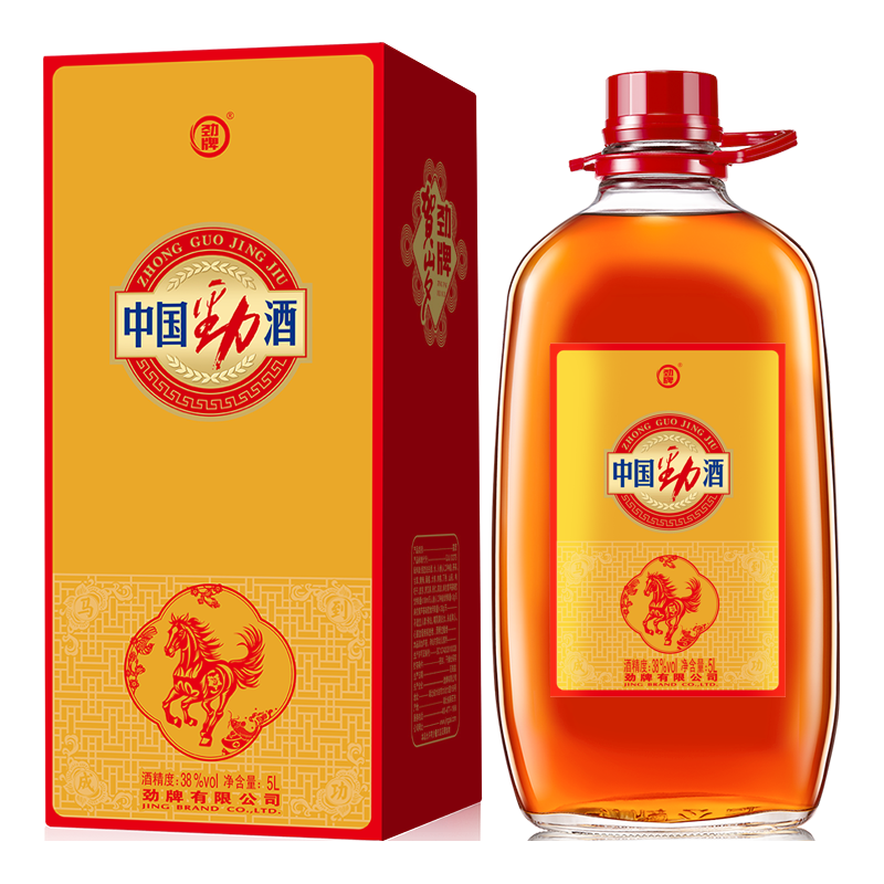  劲牌  人参酒  38度 5L 1桶 贺岁版中国劲酒食字号
