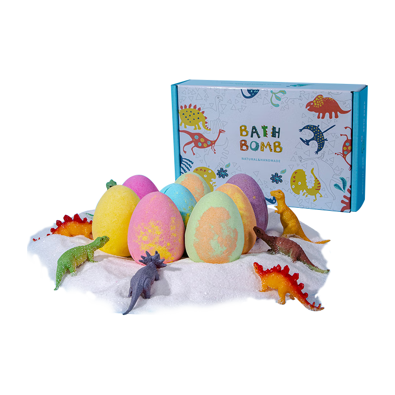  NARBERRY 超多泡泡 儿童泡泡浴盐球 恐龙玩具球  两盒16颗 果香型