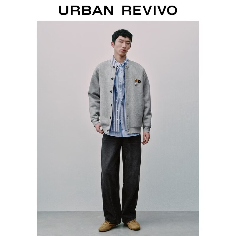  URBAN REVIVO 做旧水洗 男士牛仔裤
