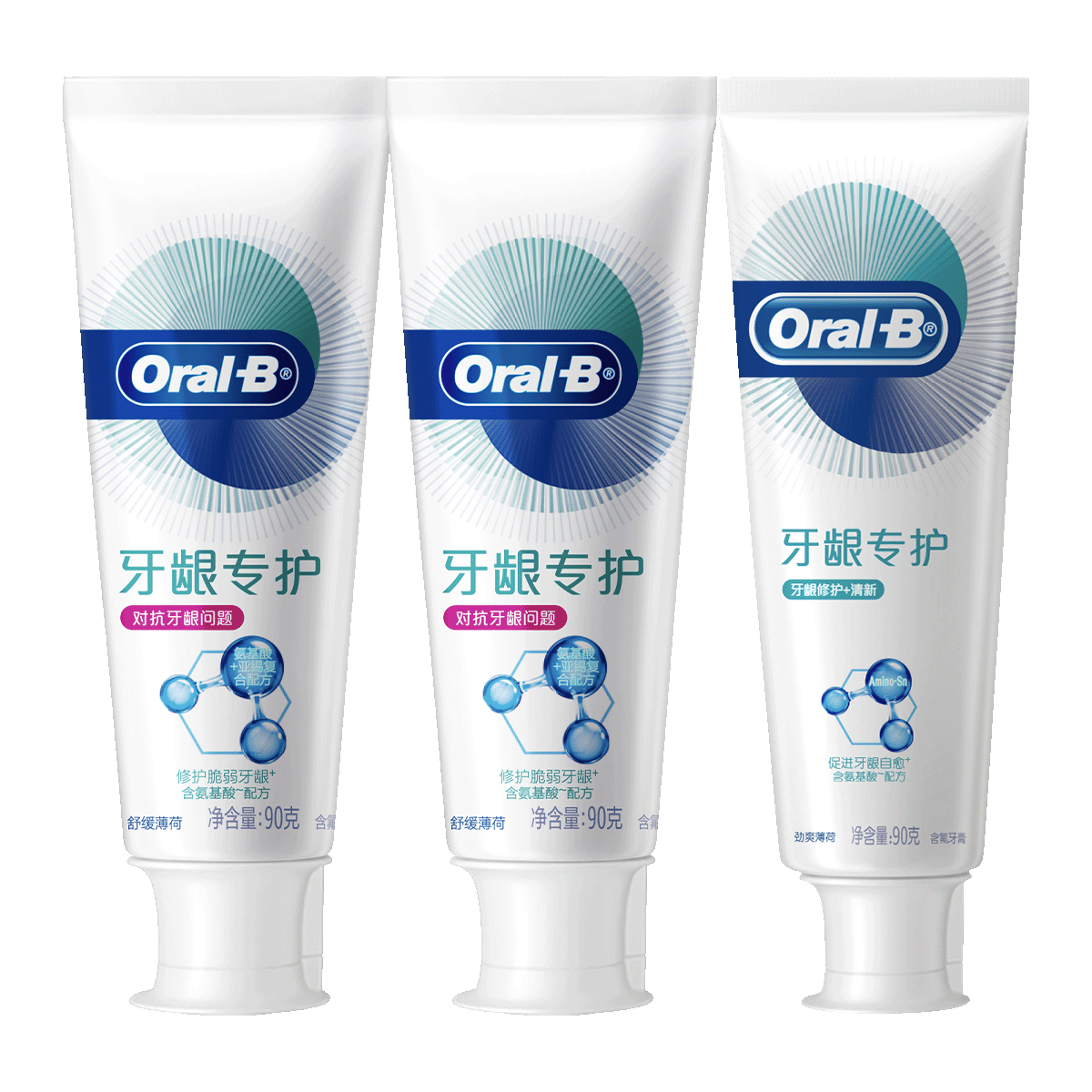Oral-B 欧乐-B 牙龈专护牙膏套装 (对抗红肿+修护清新)