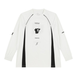 VEIDOORN 宝可梦联名长袖投篮服T恤男女美式篮球训练服运动跑步户外透气 皮卡丘款