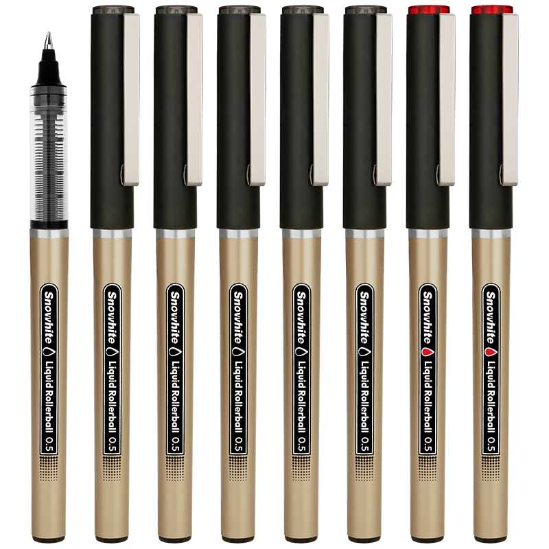  Snowhite/白雪 直液式走珠 中性笔 【0.5mm】黑色12支