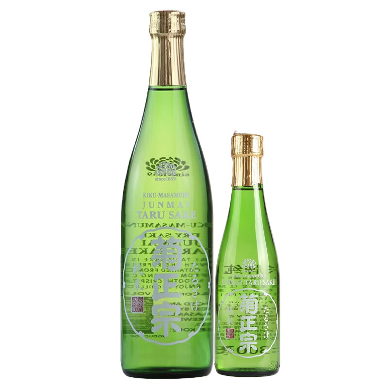  kiku-masamune/菊 日本 纯米清酒套装 菊大瓶1+小瓶1