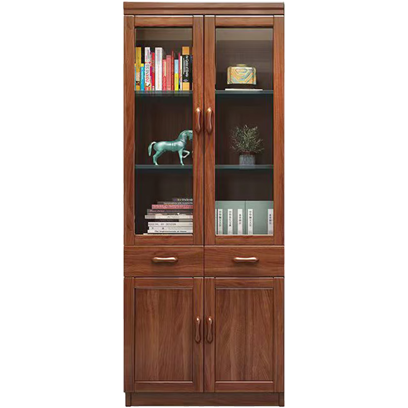  ZHONGWEI/中伟 玻璃门 中式实木书柜