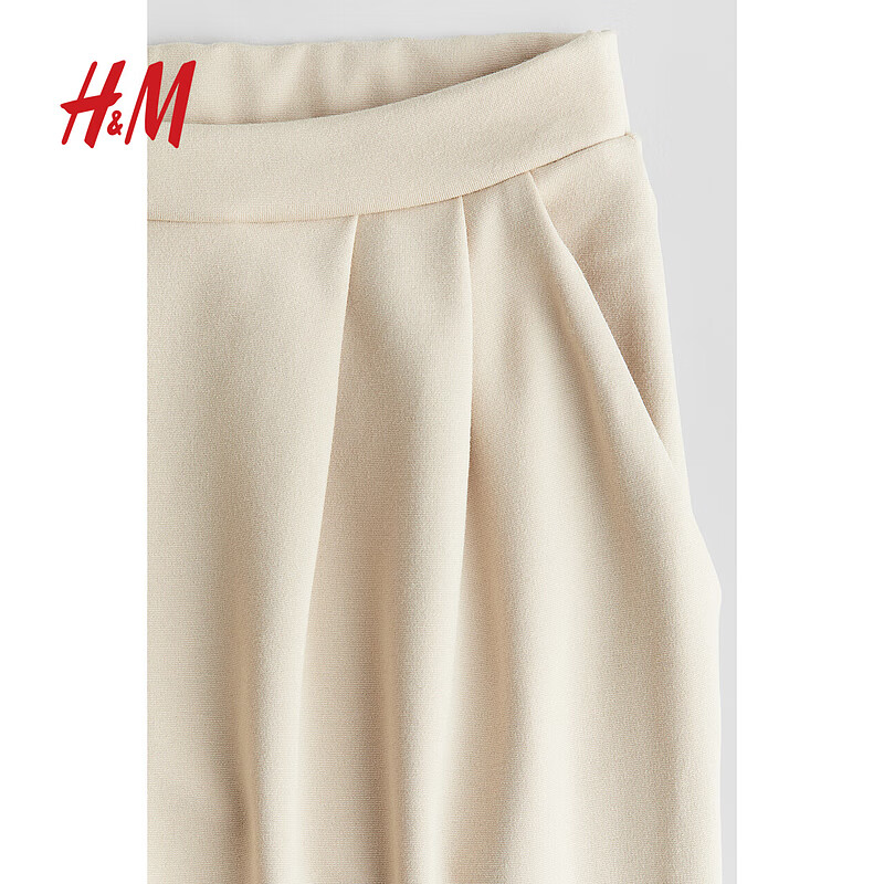  H&M 女童长裤 浅米色 170 170/75 (14Y+)