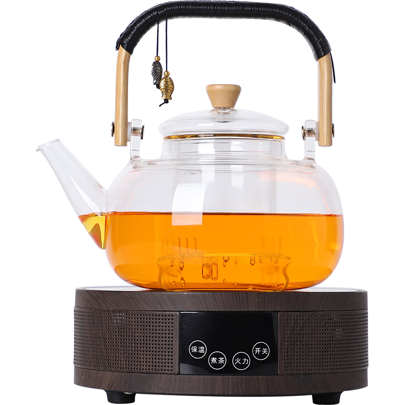  豪峰 蒸煮茶一体 煮茶器 玻璃烧水壶