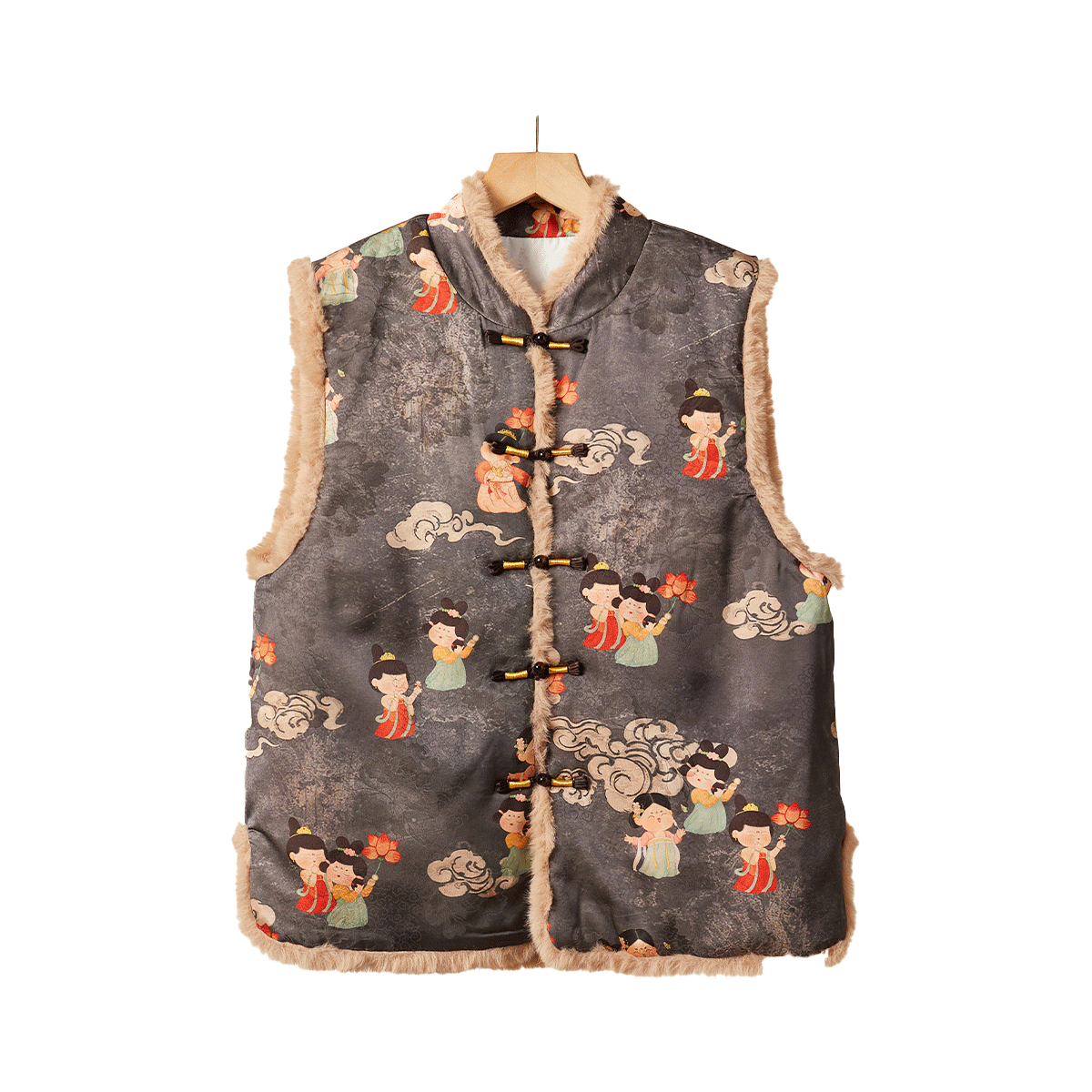  Z11 国风立领盘扣 女士马甲