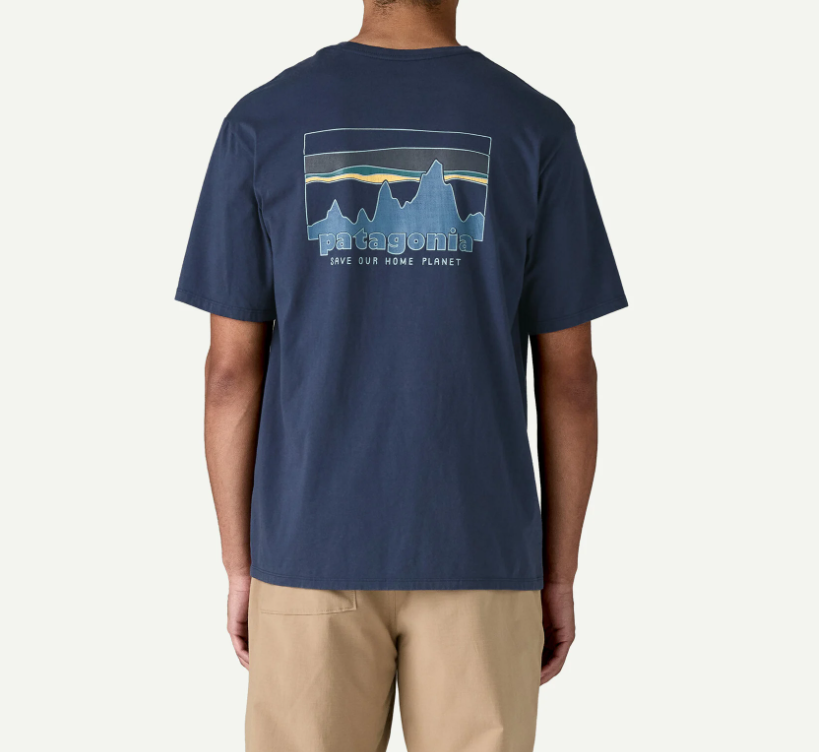  Patagonia/巴塔哥尼亚 Logo图案印花 男士T恤