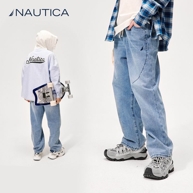 NAUTICA/诺帝卡 宽松直筒 儿童牛仔裤