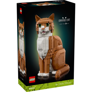 乐高 积木21376 橙色的猫男女孩玩具生日礼物