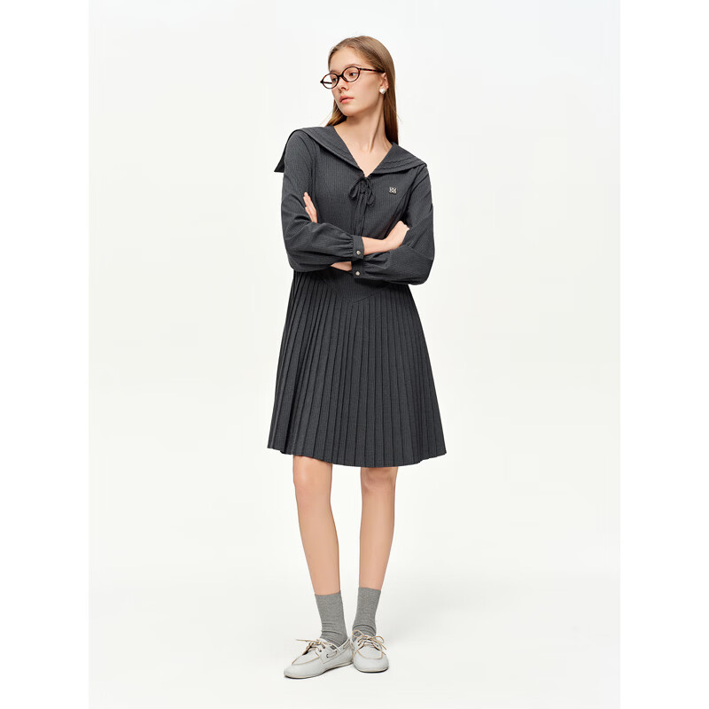  DUSHU/独束 百褶裙 女士连衣裙