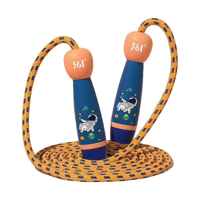  361° 不打结 木质跳绳