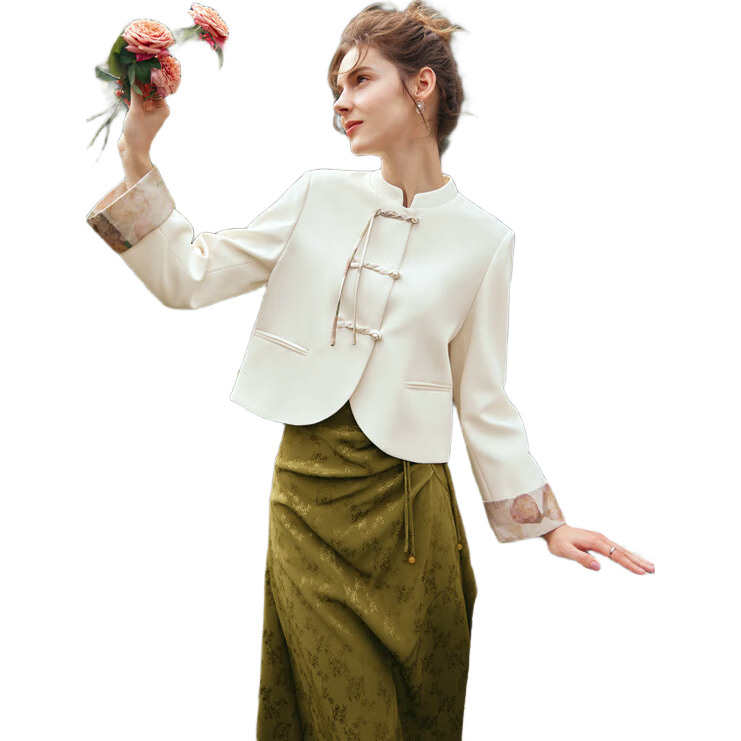  OLRAIN/欧芮儿 新中式盘扣 女士外套 M