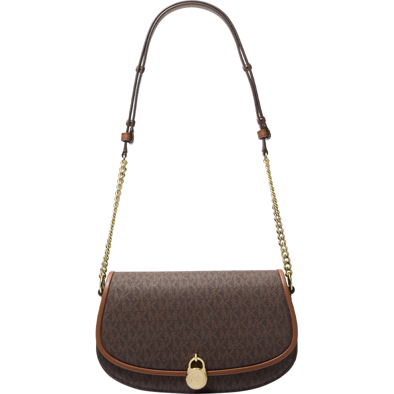  MICHAEL KORS/迈克·科尔斯 锁头设计 女士单肩包 深棕色 200