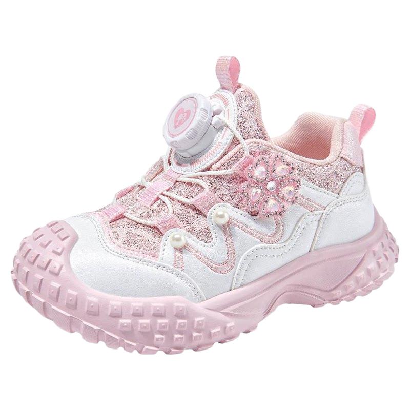  Barbie/芭比 旋钮扣 儿童运动鞋