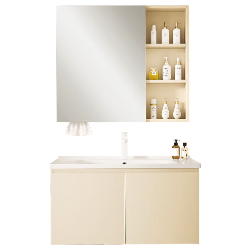  VATTI/华帝 铝合金材质 浴室柜 陶瓷一体盆 蜂窝铝洗手盆柜 洗漱台 洗脸台