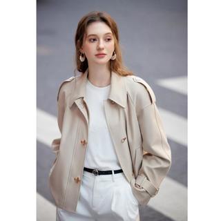  CHIU·SHUI/秋水伊人 复古休闲 女士风衣