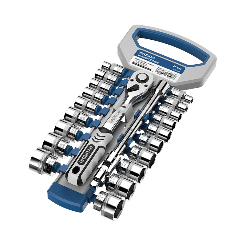  HYUNDAI/现代影音 13件套 汽修工具套装+套筒扳手+扭力棘轮+套筒组套