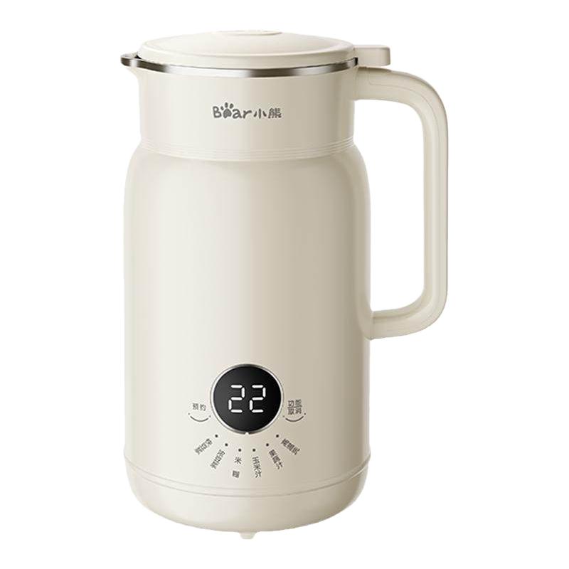  Bear/小熊 免煮免过滤 豆浆机  店长，智能彩屏触控 +预约款，600ML，米黄色，