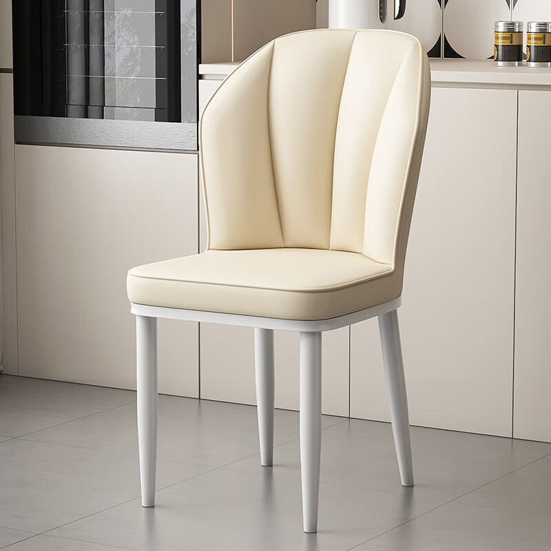  OLOEY 轻奢 椅子 奶白色-白腿