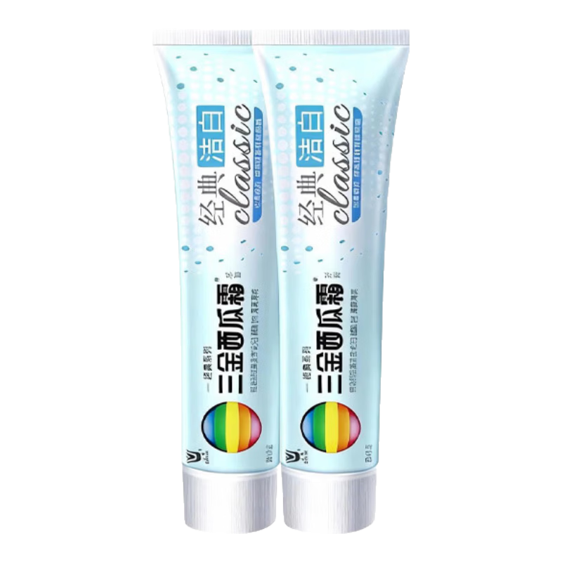  三金 清新口气 牙膏 【牙黄牙渍用】经典洁白牙膏100g