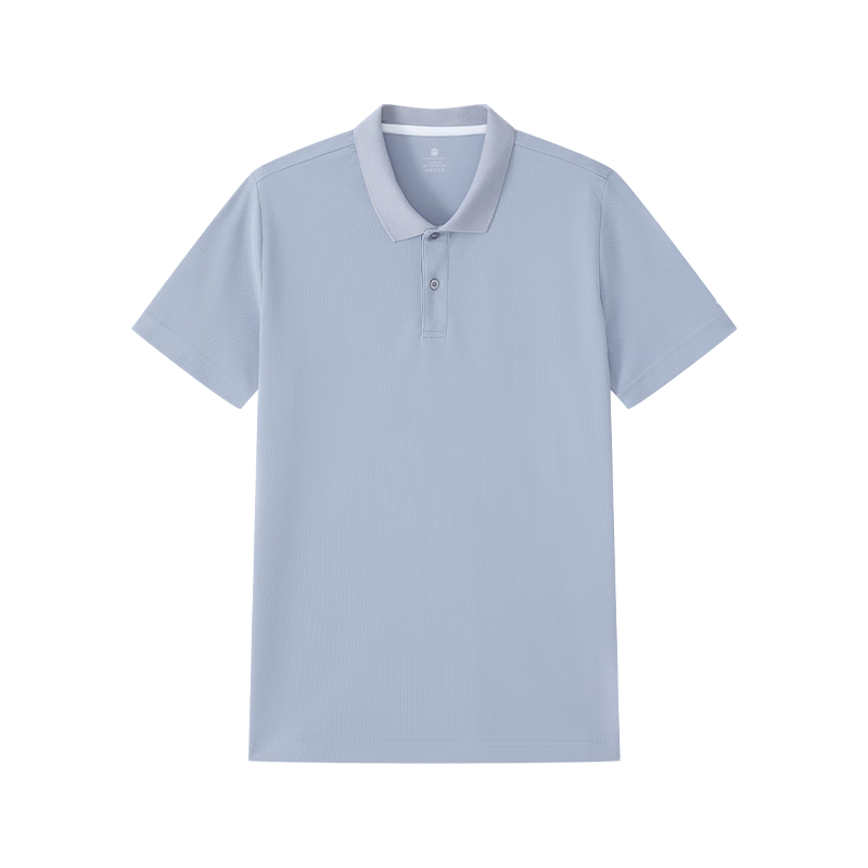  京东京造 速干 男士Polo衫 灰蓝色2.0 S (165/88A)100-120斤