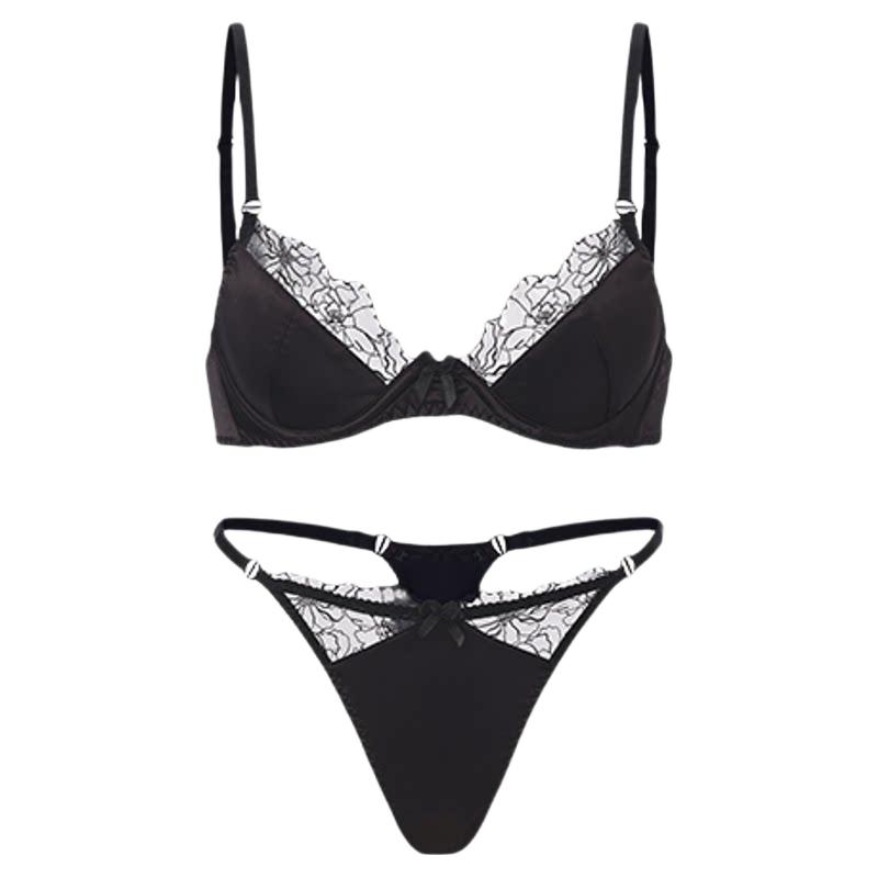  LADYALLURE 性感豹纹蕾丝 女士内衣套装