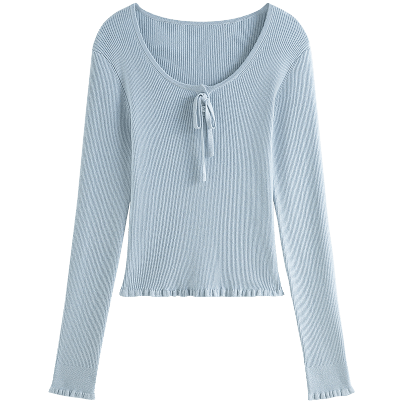  FANSILANEN/范思蓝恩 减龄 女士针织衫 珍珠白 M