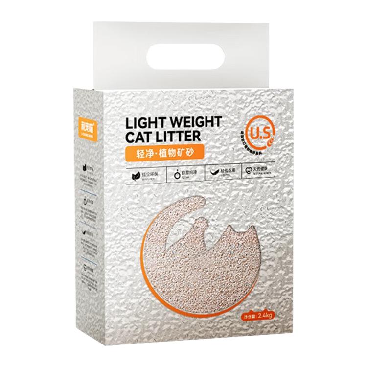  SmartCat 无香零添加 植物矿砂混合猫砂  2.4KG*4