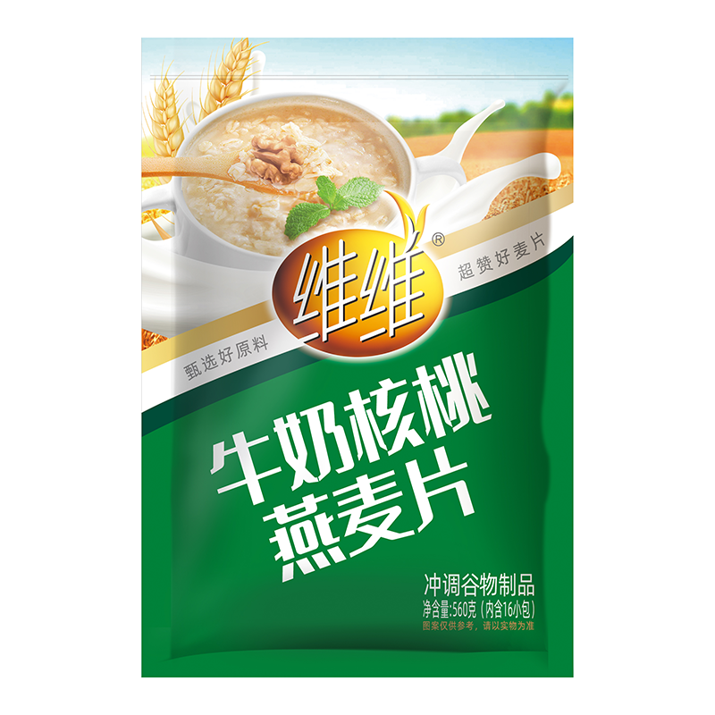  维维 即食 燕麦片 【营养丰富】牛奶核桃燕麦片