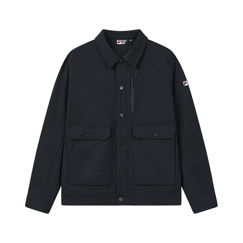  FILA/斐乐 工装商务休闲 男士针织长袖外套
