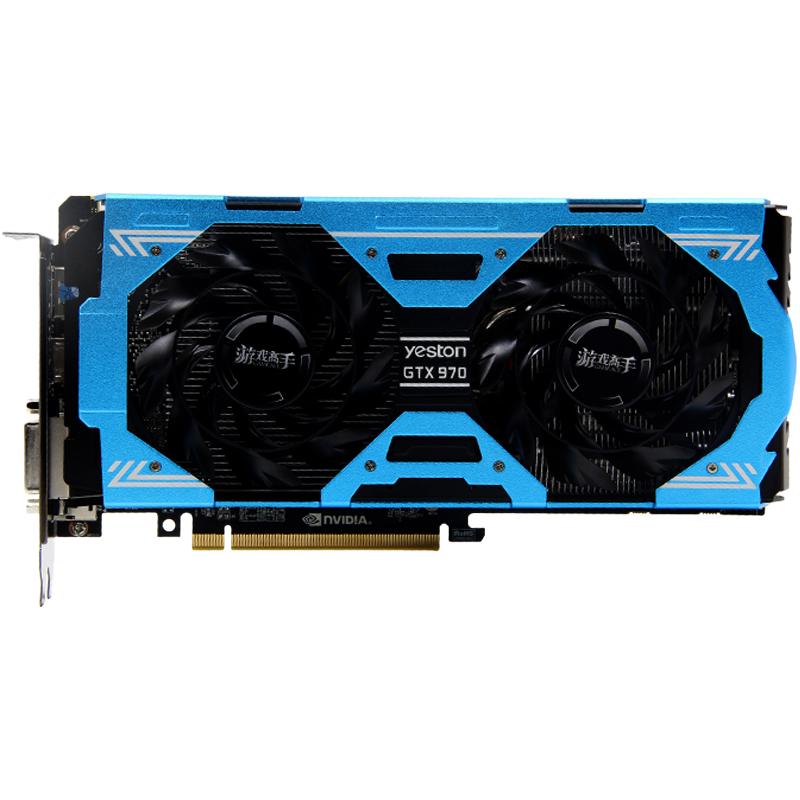  yeston/盈通 GTX 970 4G D5游戏高手 4G/256bit GDDR5 显卡  4GB