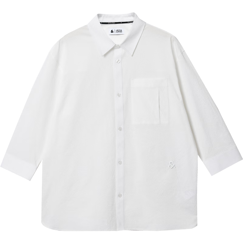  JACK&JONES/杰克琼斯 时尚百搭 男士衬衫 A06本白色 L