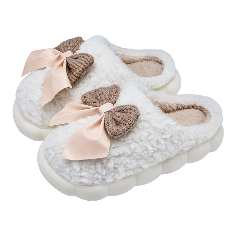  润柔 防滑 女士棉拖鞋