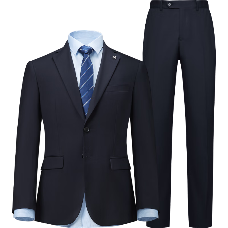  HLA/海澜之家 轻商务 男士西服套装 藏青01  5XL 190/112C 182~200斤