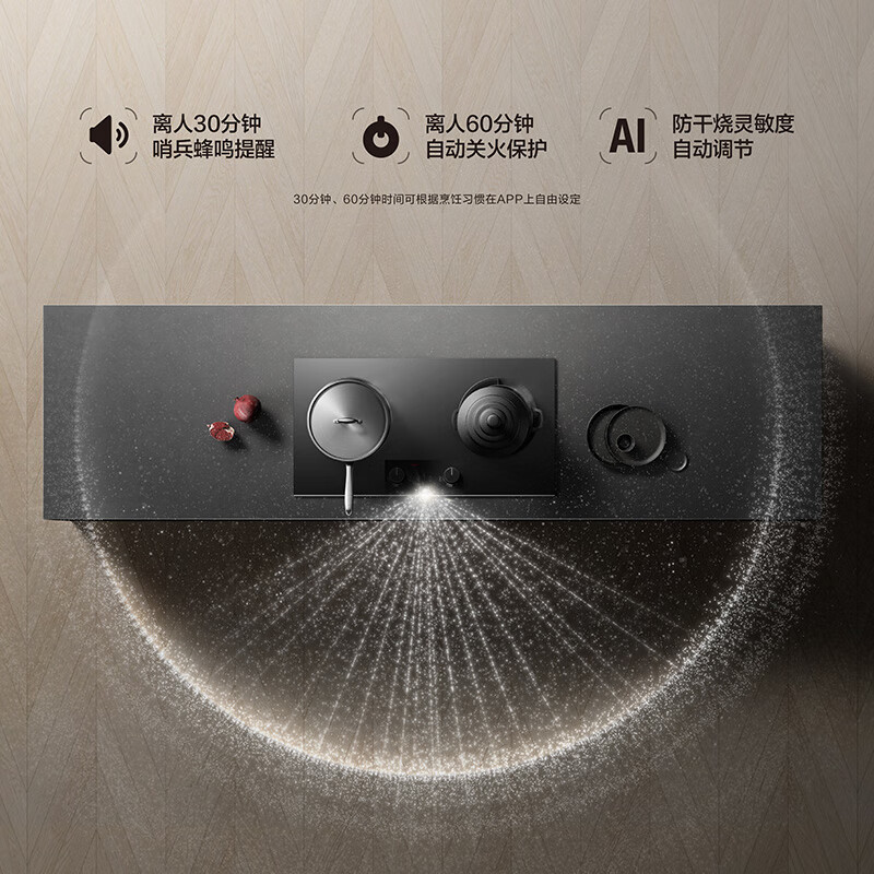  FOTILE/方太 定时防干烧 燃气灶 75%热效率天然气12T