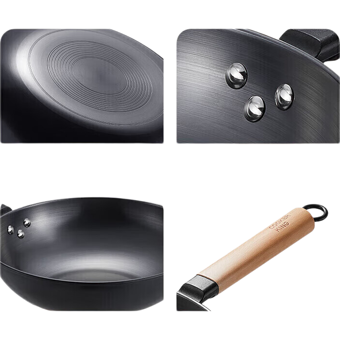  COOKER KING/炊大皇 无涂层 铁锅  30cm无盖 精铁 30cm