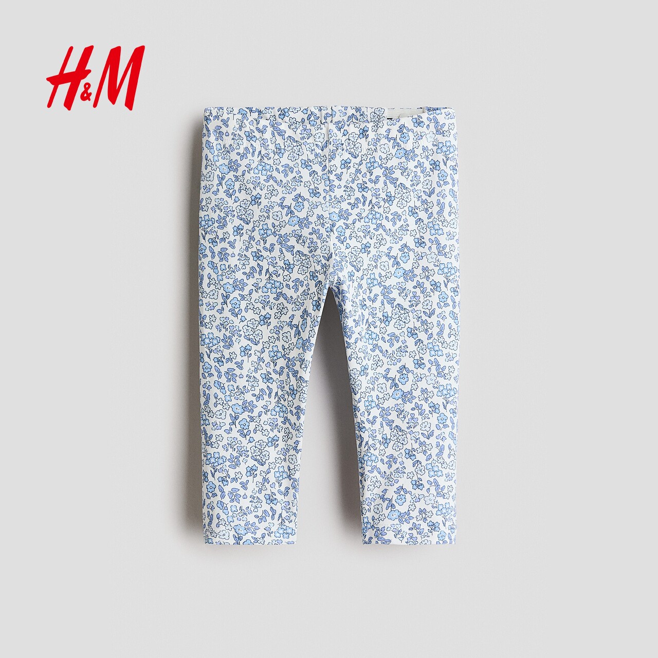  H&M 森系田园风印花 女婴裤子