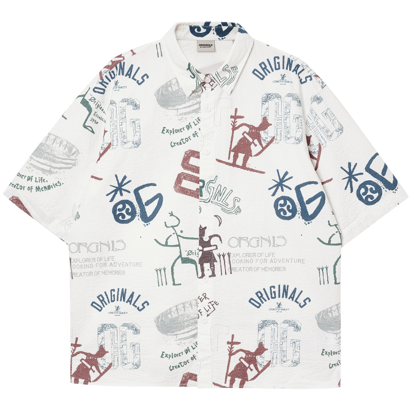  JACK&JONES/杰克琼斯 字母印花 男士衬衫