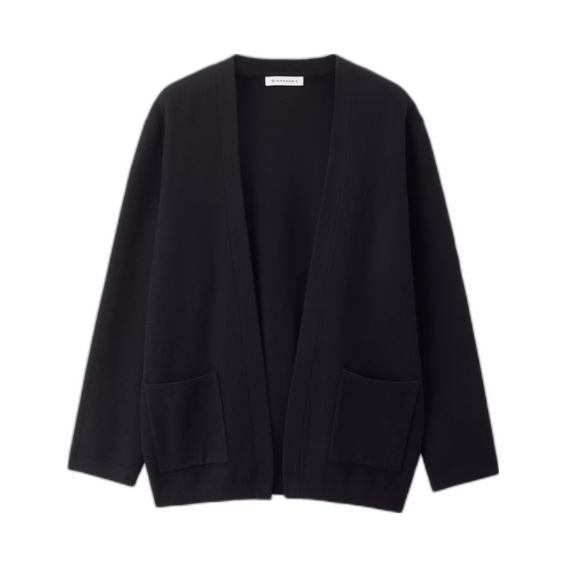  GIORDANO/佐丹奴 设计师款 男士针织开衫 09标志黑 L