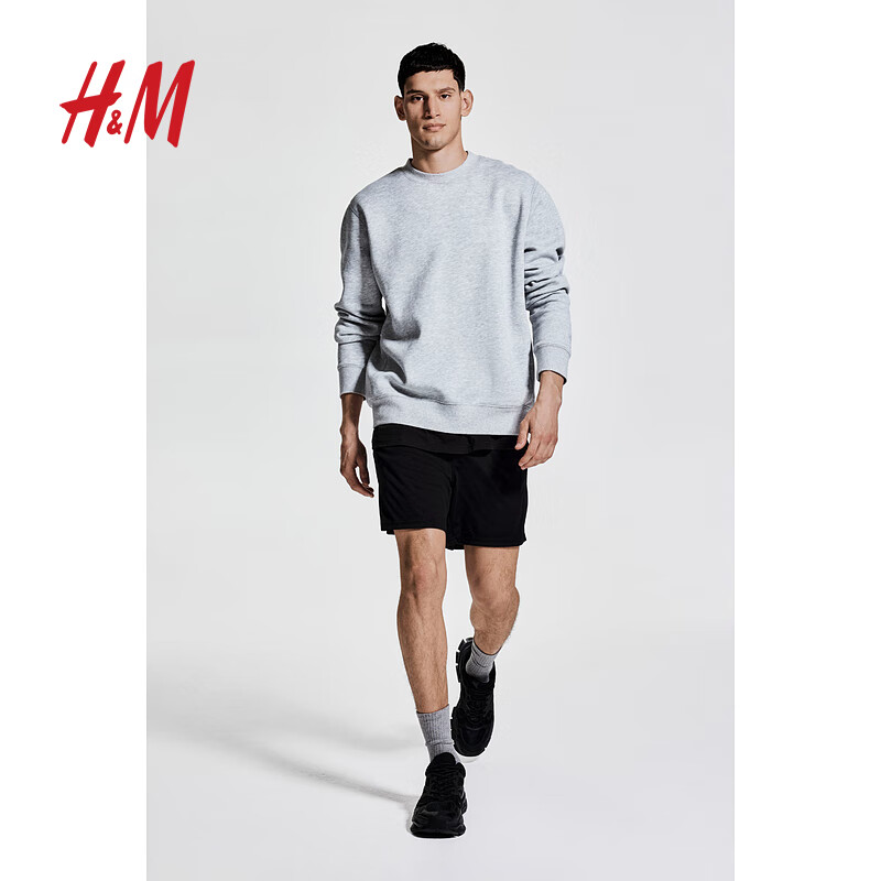  H&M 透气 男士运动短裤