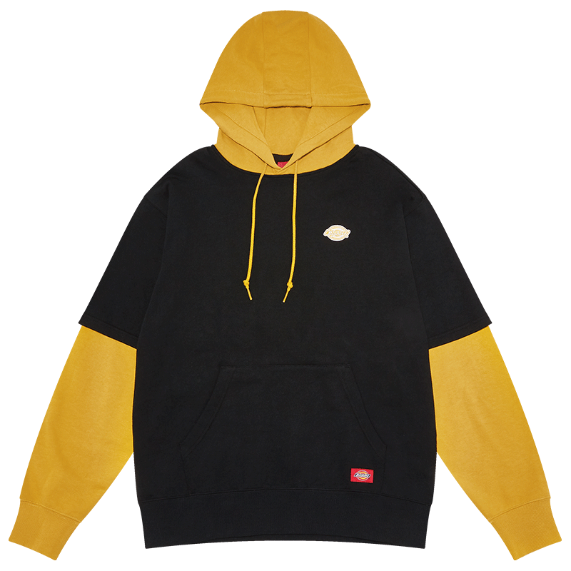  Dickies/帝客 拼接假两件 连帽卫衣
